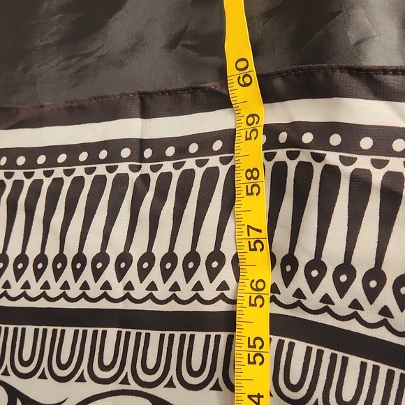 Soaked.red black and white printed Resort Wear swim Sarong coverup/ scarf/top - Picture 9 of 10